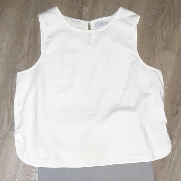 Lg Linen Top * Counterparts Sz 14 Capris, Blck & White Pinstripe * Pull-on - Picture 8 of 11